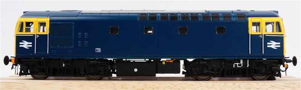 Heljan 3396 BR Class 33 Rail Blue Livery Logos Under Cab Windows UnNumbered O Gauge