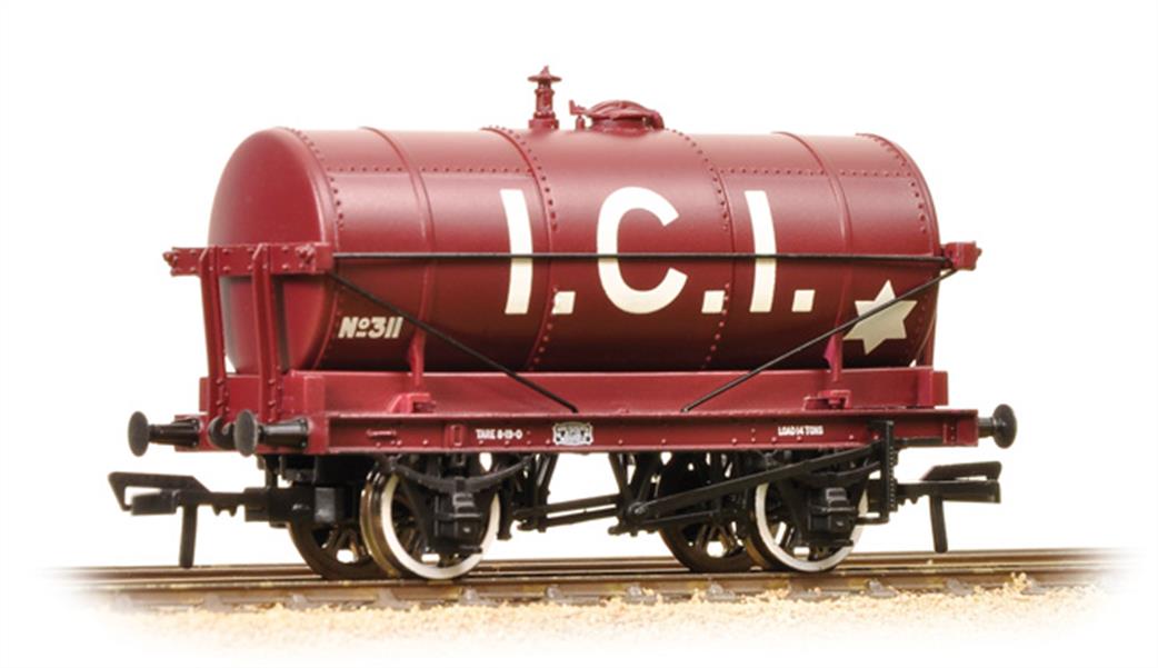 Graham Farish N 373-682B ICI 14 Ton Chemical Tank Wagon ICI Maroon