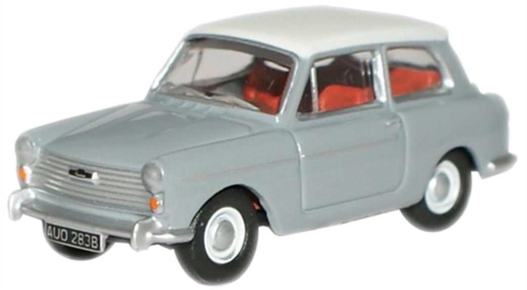 Oxford Diecast 1/76 76AA003 Austin A40 MkII Cumulus Grey/Snowberry White