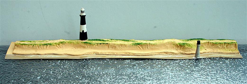 Coastlines CL-L08N Spurn Head lighthouse low relief diorama 1/1250