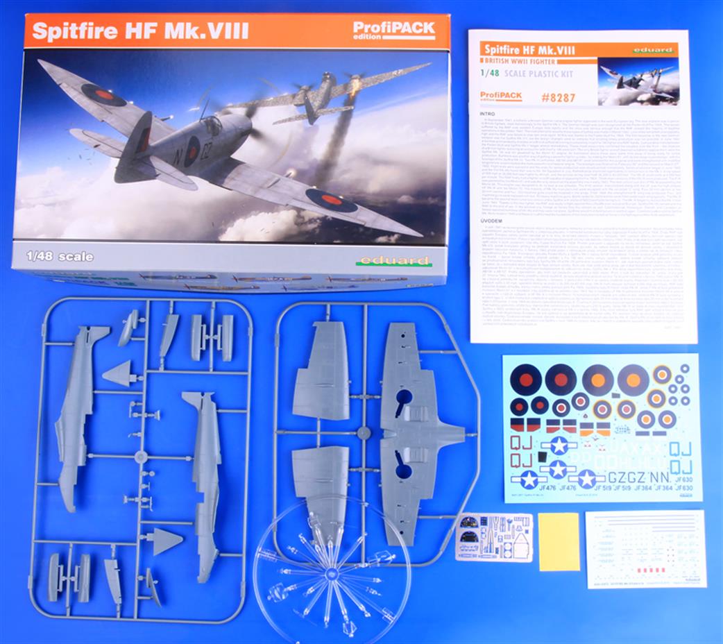 Eduard 1/48 8287 Spitfire HF MKVIII Profipack WW2 Fighter Kit