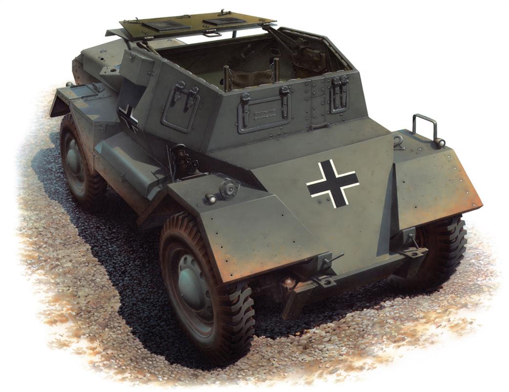 MiniArt 1/35 35074 Dingo Mk11 Armoured Car In German Service Plastic Kit With Crew