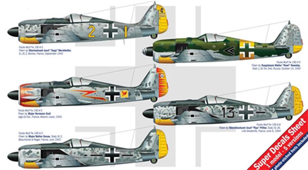 Italeri 2693 German Aces FW-190A Fighter Aircraft kit 1/48