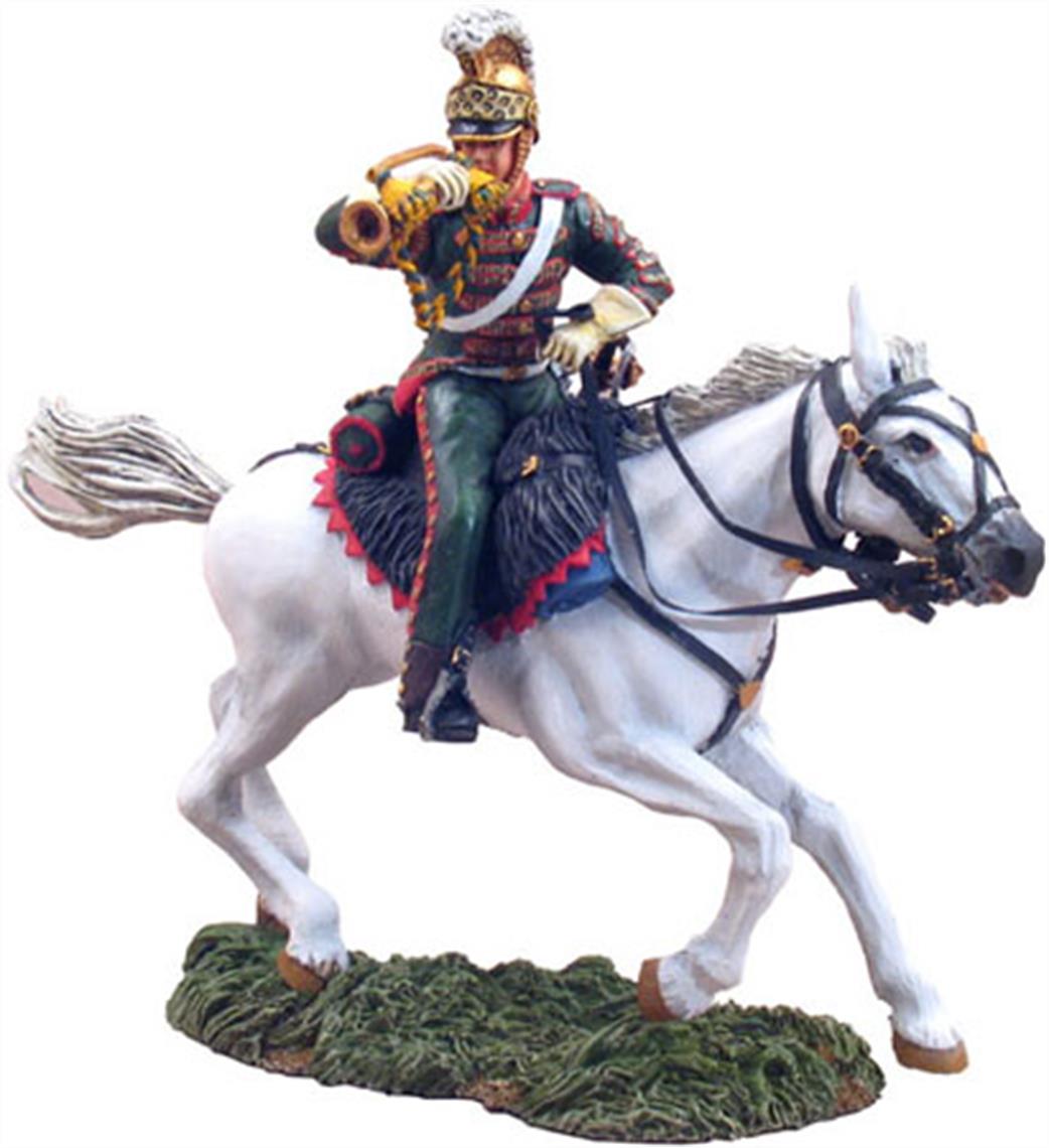WBritain 1/30 36035 French 4th Lancers Bugler Charging - 2 Piece Set - Limted Edition Of 550 Worldwide
