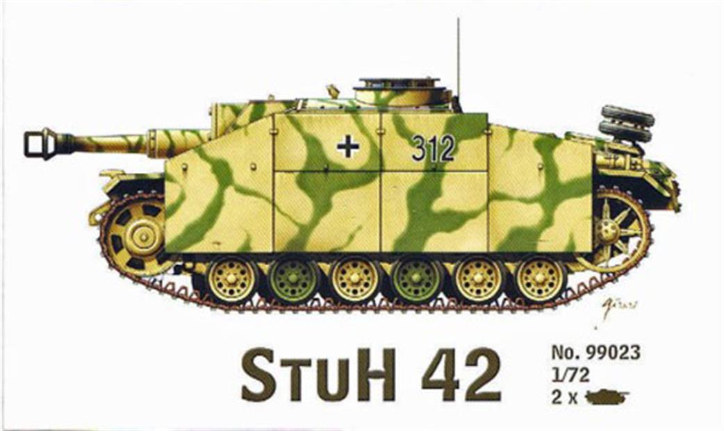Armourfast 99023 Stuh 42 German WW2 Tank Kit Twin Pack 1/72