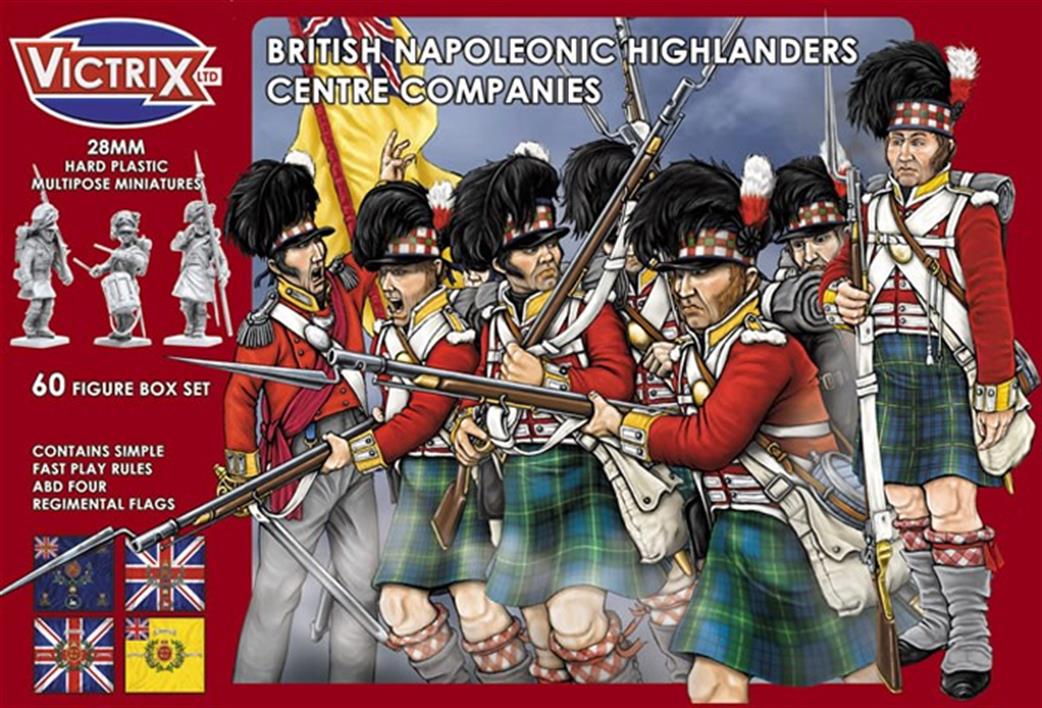Victrix 28mm VX0006 British Napoleonics Highlanders Centre Companies