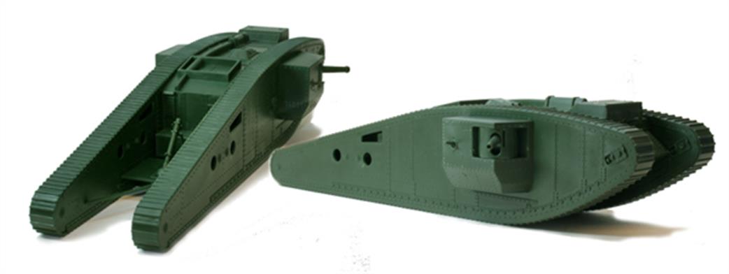 Weston Toy Company 1/32 WTC2 British Tadpole Tank WW1 Ready Built Plastic Model