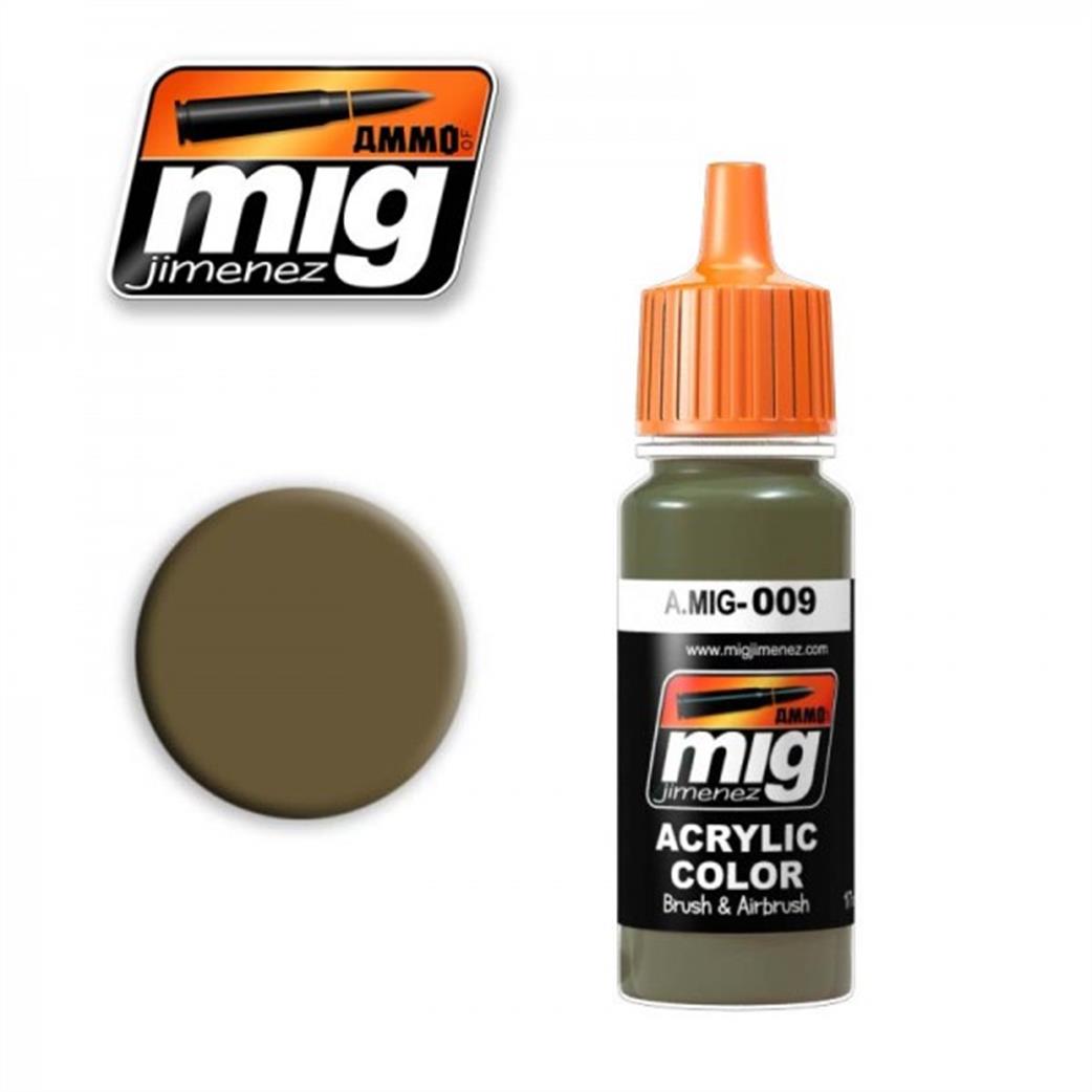 Ammo of Mig Jimenez  A.MIG-009 009 Sandgrau RAL 7027 Acrylic Paint