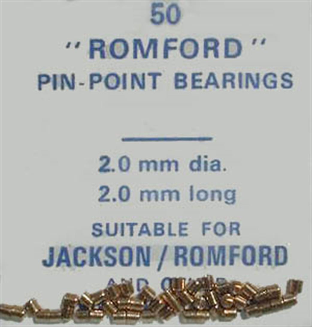 Romford JR15 Wheel Bearings Brass Flush Fitting OO