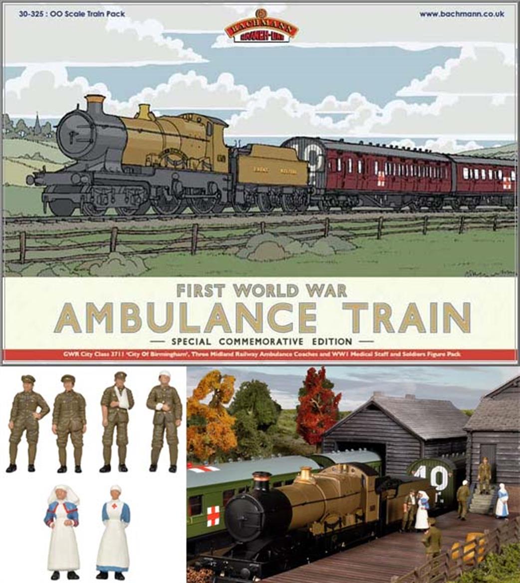 Bachmann OO 30-325 WW1 Ambulance Train No.40 Train Pack