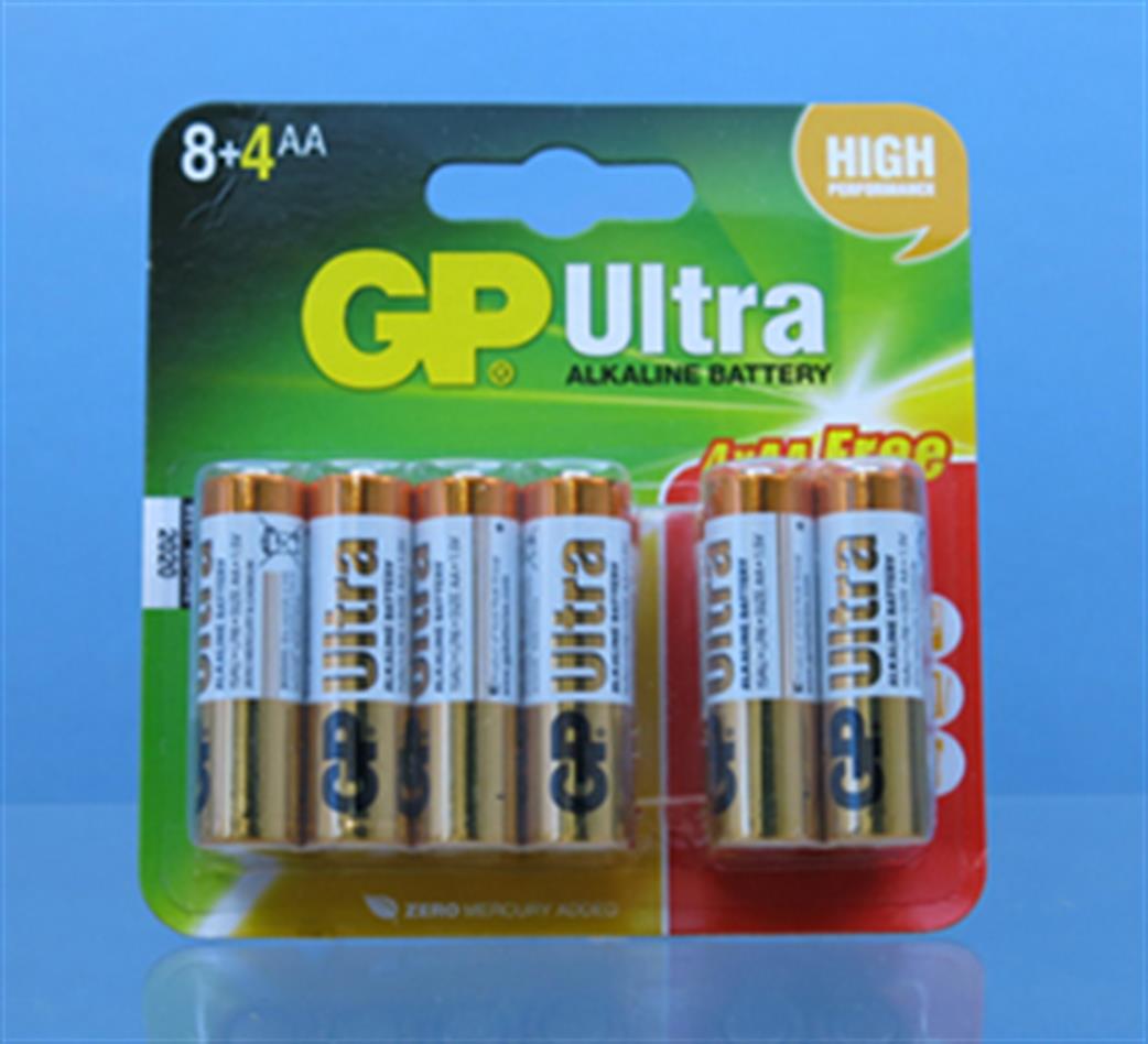 GP  21070C AA Batteries Alkaline Card of 12