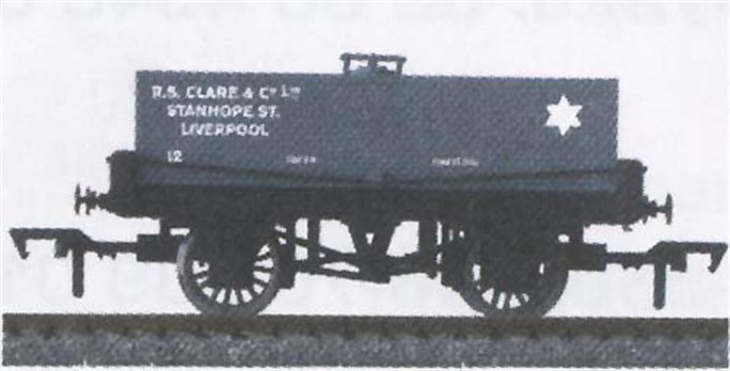 Dapol 4F-032-009 Clare & Co. Liverpool Rectangular Tank Wagon OO
