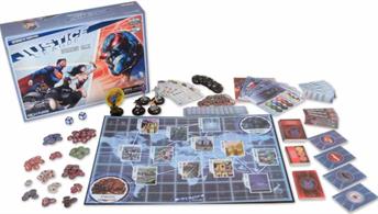 The Justice League Strategy Game planet-wide secret war for control of the Earth. One player takes control of Darkseid and 2-4 other players play as members of the Justice League.