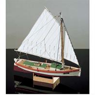 The flattie was the term used locally for a typical boat used in the Chesapeake Bay on the east coast of the U.S. It reached its peak of use in the period 1880-1890, being particularly popular with local fisherman.Scale 1/25, Length: 335mm, Height: 355mm.