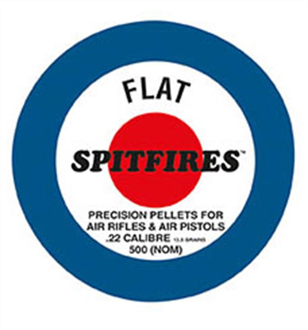 SMK  FLATSPIT22 Spitfire Flat 0.22 Airgun Pellets Tin of 500