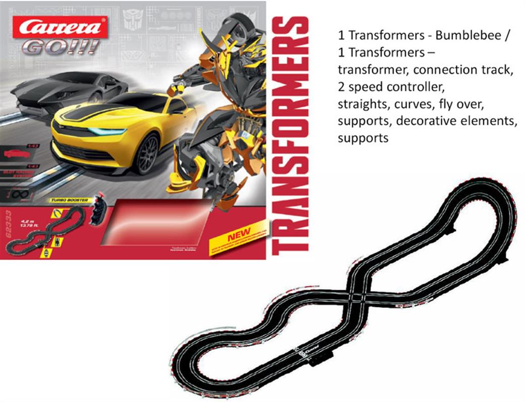 Carrera 1/43 62333 GO Transformers Micro Slot Car Racing Set