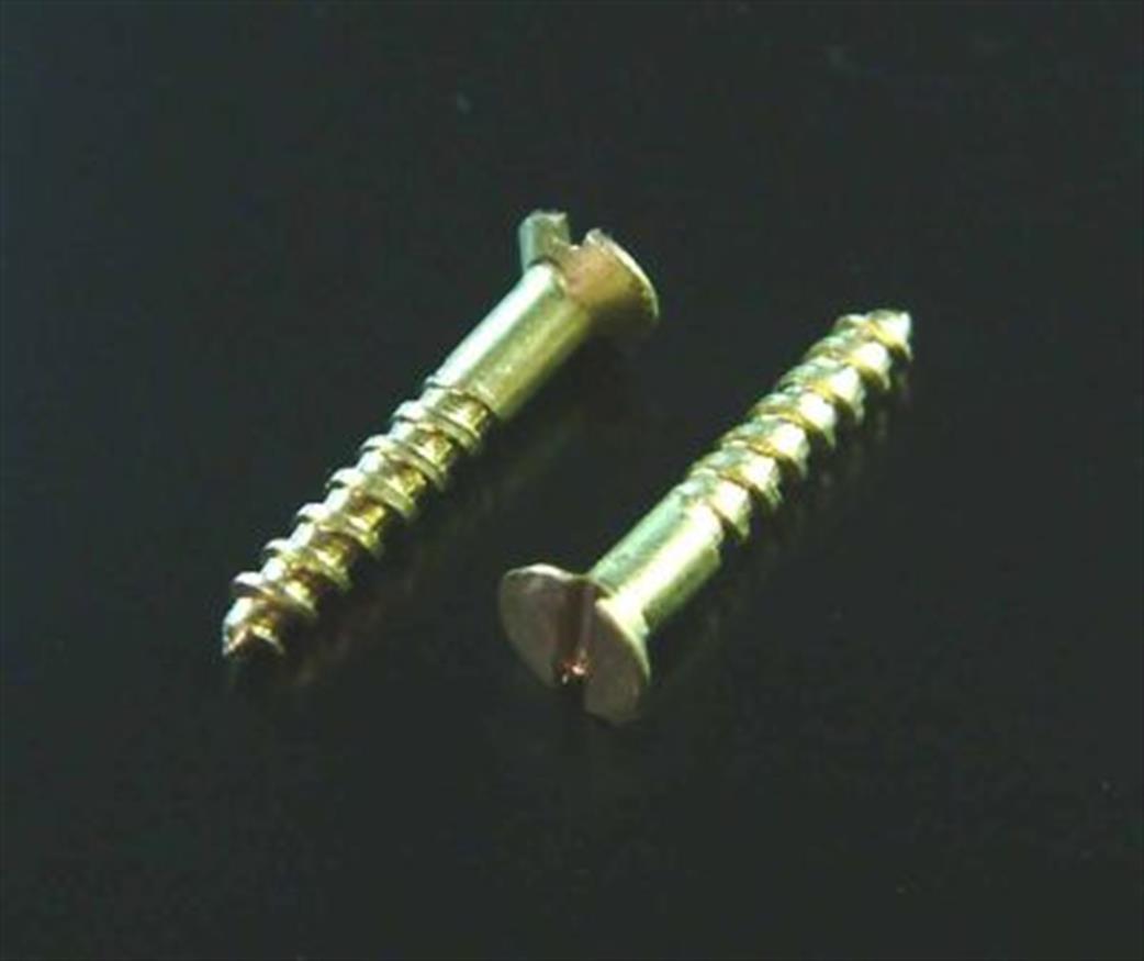Expo  A32007 Brass 3g x 3/8in Wood Screw Pack 20