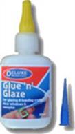Deluxe Materials Glue And Glaze 50ml AD55A specialised adhesive designed for glazing small windows and for fixing aircraft canopies or any type of model glazing.