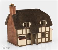 A ready painted resin cast model of a typical country thatched cottage.An ideal lineside feature for a countryside scene.