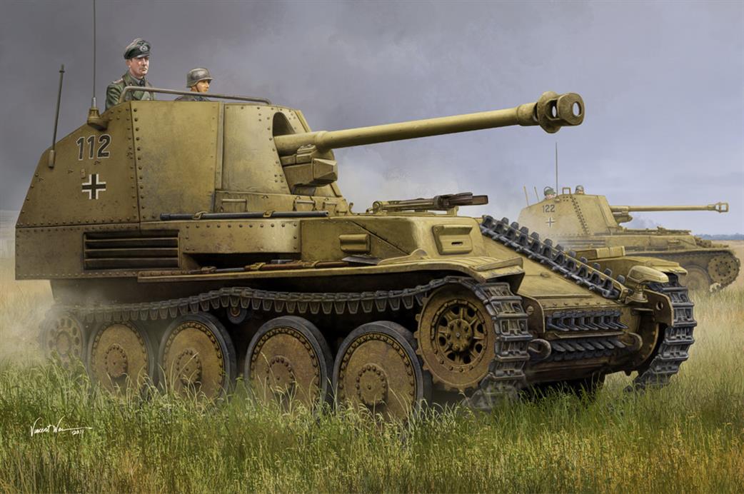 Hobbyboss 1/35 80169 Marder 111 Ausf M Early German WW2 Tank Destroyer plastic Kit