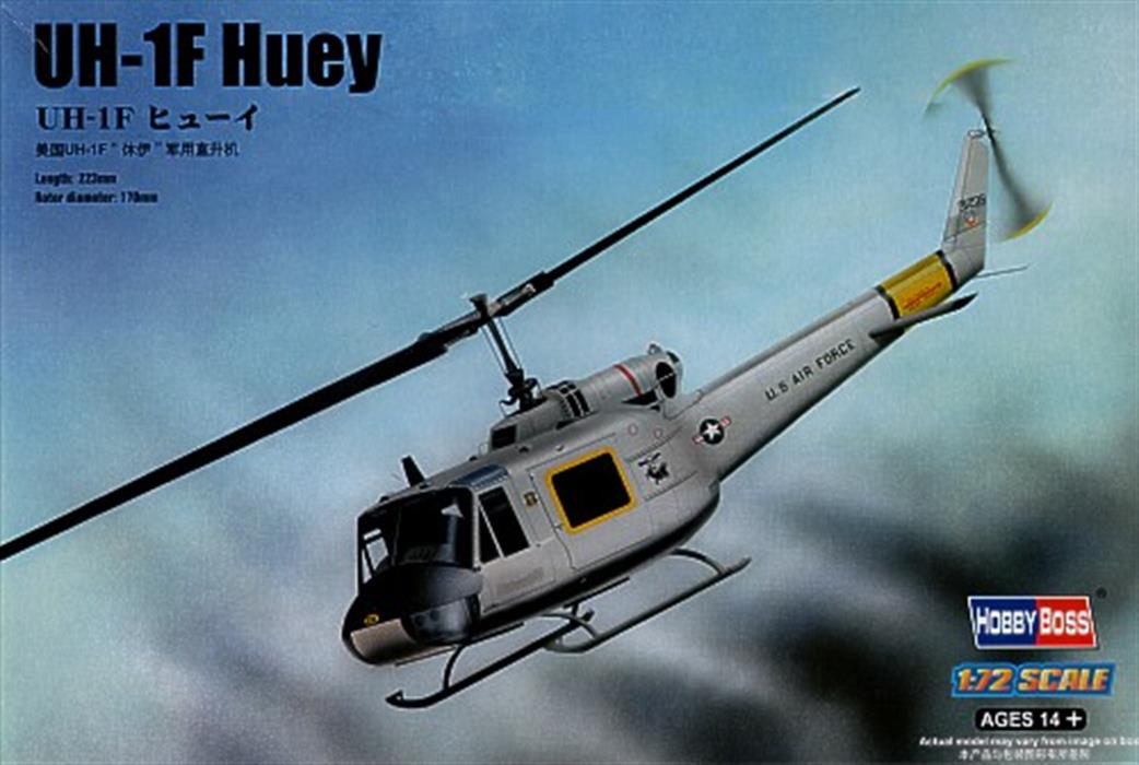 Hobbyboss 87230 Huey UH-1F US Helicopter Plastic Kit  1/72