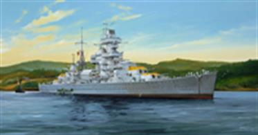 Trumpeter 1/350 Admiral Hipper German WW2 Cruiser 1941 Plastic Kit 05317Number of parts 402Model Length 531mmGlue and paints are required