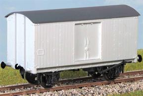 The LNER built almost 2000 of these (diagram 134) in 1938/39 for express fish traffic. This kit represents those rebuilt by BR with insulated bodies and recessed doors. Many lasted into the late 1960s. These finely moulded plastic wagon kits come complete with pin point axle wheels and bearings.Glue and paints are required to assemble and complete the model (not included)