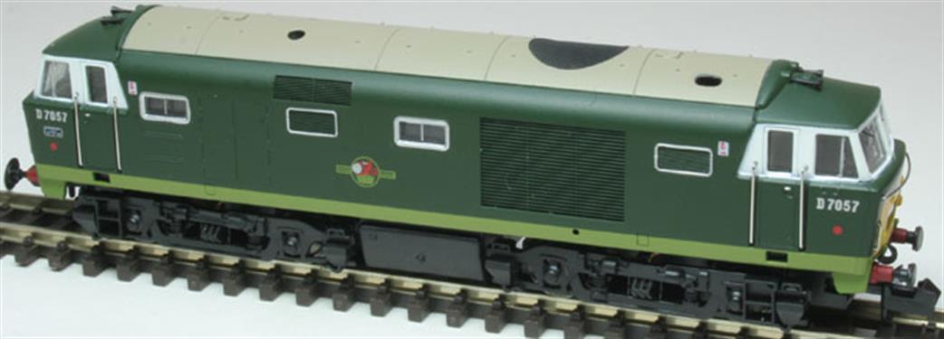 Dapol N 2D-018-008D BR D7043 Hymek Diesel Hydraulic Locomotive Two-Tone Green Small Warning Panels DCC Fitted