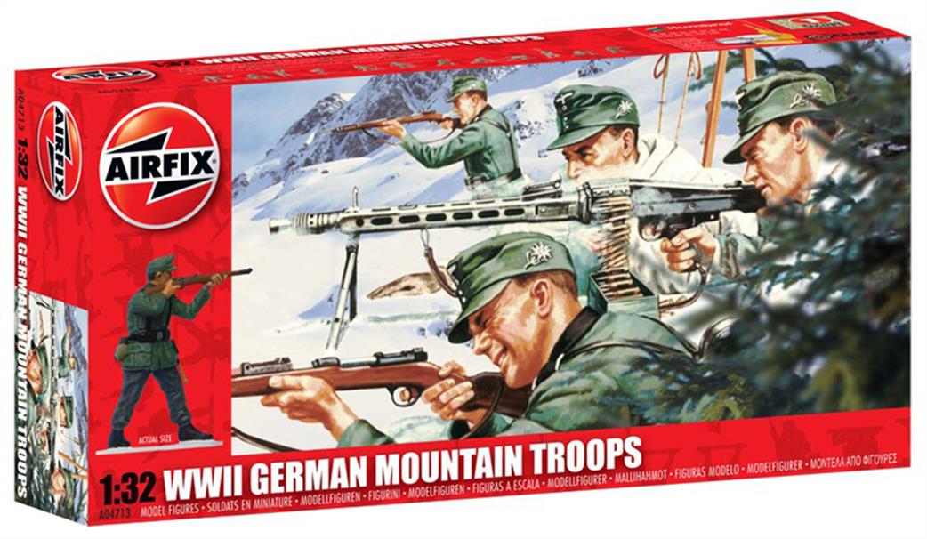 Airfix 1/32 04713 German WW2 Mountain Troops Plastic Figure Set