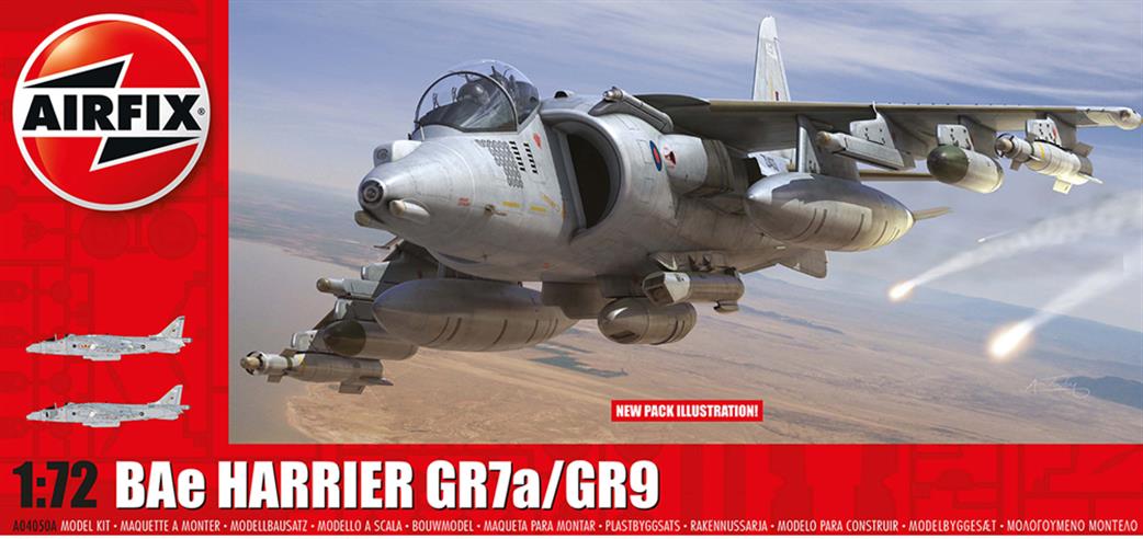 Airfix 1/72 A04050A RAF Harrier GR9 Strike Aircraft Kit