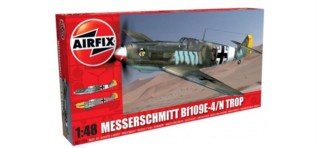 Airfix 1/48 A05122A German Messerschmitt Bf109E Tropical Kit