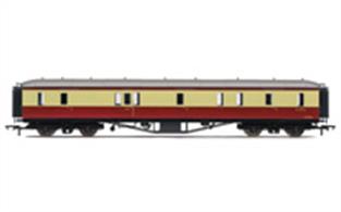 FW Hawksworth was last chief engineer of the Great Western Railway and introduced a range of modern coahes with a distinctive roof outline. These have long been requested by modellers of the late GWR and early BR Western region years as these coaches formed the prestigeous expresses of the period.This passenger brake van or full brake will cerry pre-1953 colours.