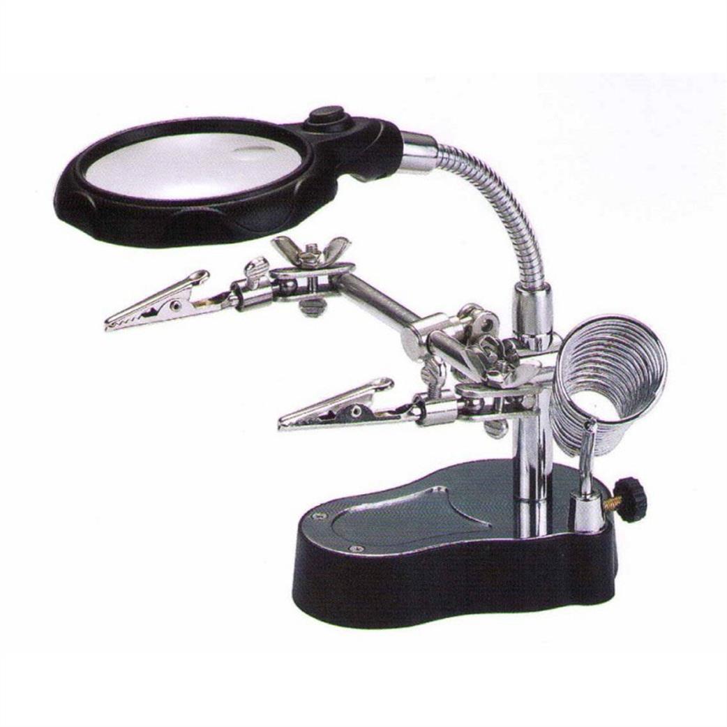 Tasma Products  MG16126-1 MG-03A Helping Hand Magnifier with LED Light & Soldering Stand