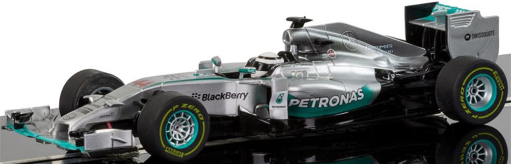 Scalextric 1/32 C3593A Mercedes F1 Lewis Hamilton Collectable 2014 Livery On 2014 Car Slot Car Model