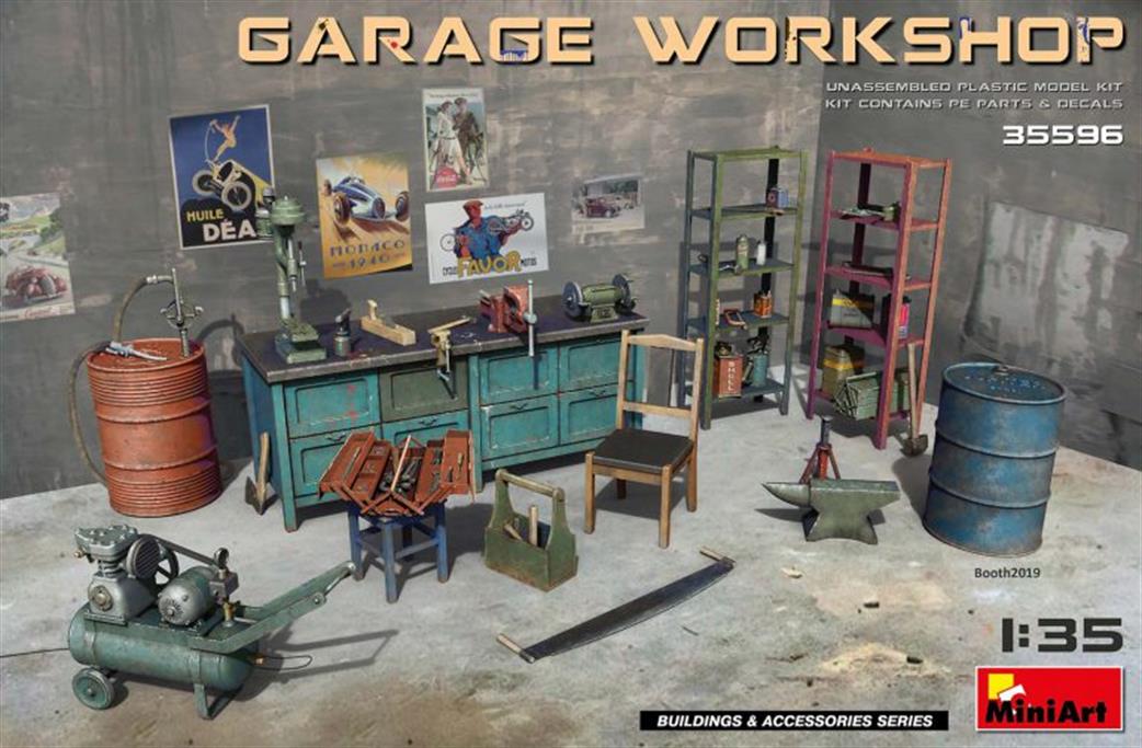 MiniArt 35596 Garage Workshop For Diorama Builders 1/35