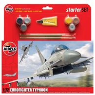Airfix 1/72 Eurofighter Typhoon Gift Set with Paint &amp; Glue A50098The Eurofighter gift set contains 6 acrylic paints, 2 brushes and glue.Number of parts 65