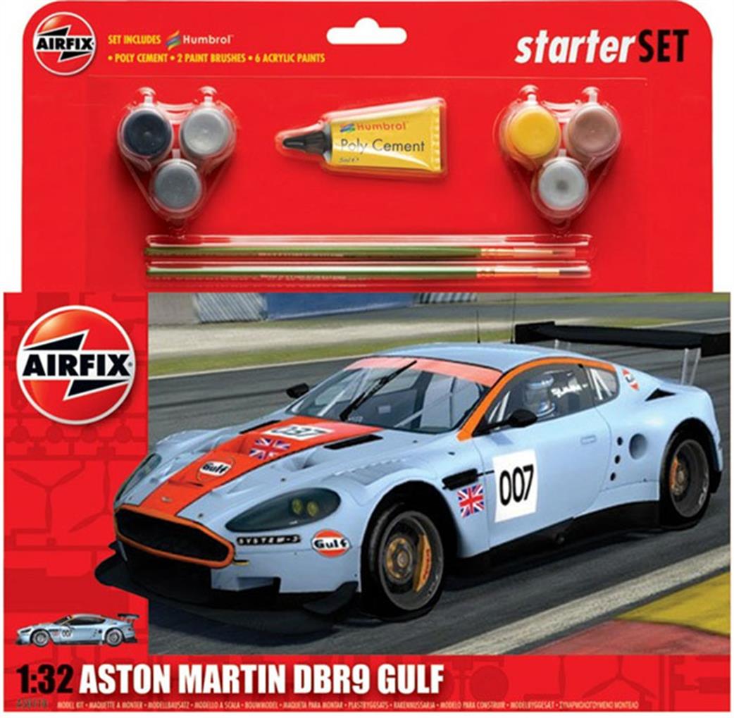 Airfix 1/32 A50110 Aston Martin DBR9 Gulf Racing Starter Set