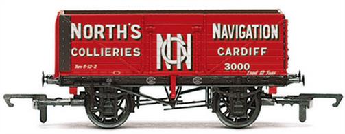 The Norths Navigation group of collieries was formed at the end of the 19th century and operated about 15 collieries by the 1914. They owned a large fleet of railway wagons to convey the production of their collieries.The livery of the wagons was particularly attractive in the early years, featuring a monogram on the side door formed from the company initials. Wagon number 3000 was one of a larger order placed with the Gloucester RCW and supplied in December 1911.