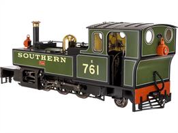 Highly detailed 7mm scale 16.5mm gauge model of Lynton and Barnstaple Railway Manning Wardle 2-6-2T locomotive TAW in the initial Southern Railway lined green livery with number 761, carried 1930-1931. This model features the later cab roof position, enclosing the bunker and motion covers removed. The model will feature diecast construction for boiler, tanks and chassis, providing plenty of weight and a 5 pole skew-wound motor for smooth running. Dapols' pull-out PCB decoder board will be fitted for easy DCC and sound fitting.761 TAW finished in Southern Railway lined green, 1930-1931. DCC Sound Fitted