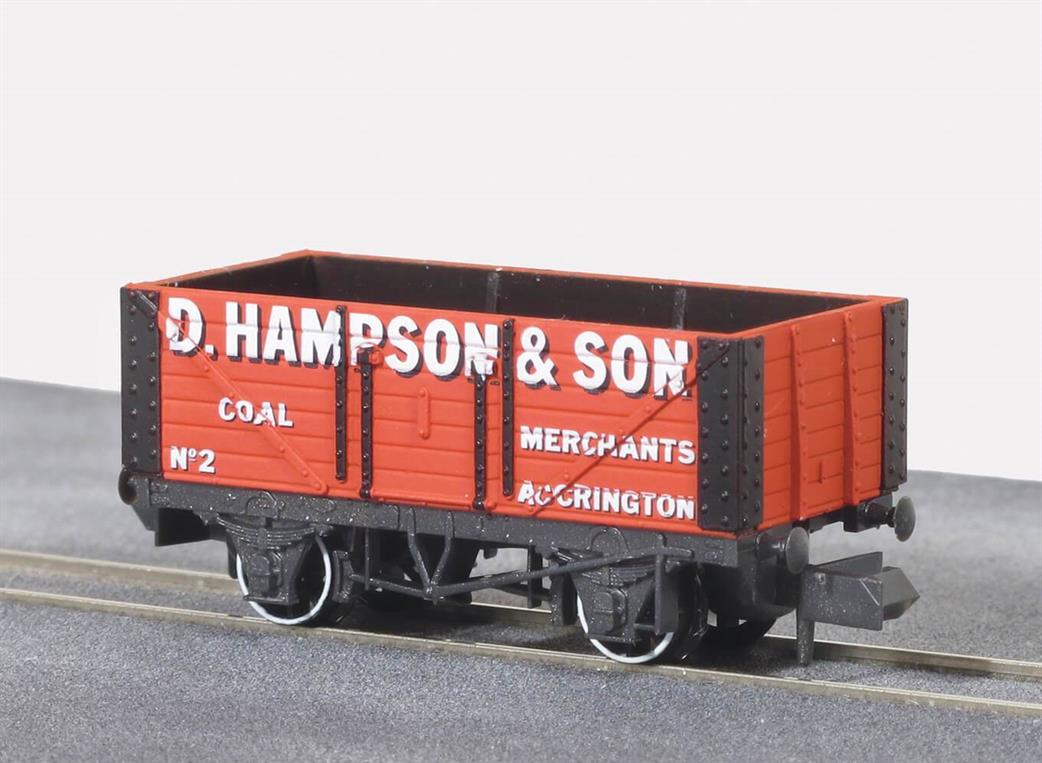Peco N NR-P104 D Hampson of Accrington 7 Plank Open Wagon