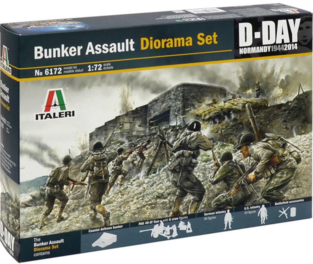 Italeri 6172 Bunker Assault D Day Dorama Set 172 