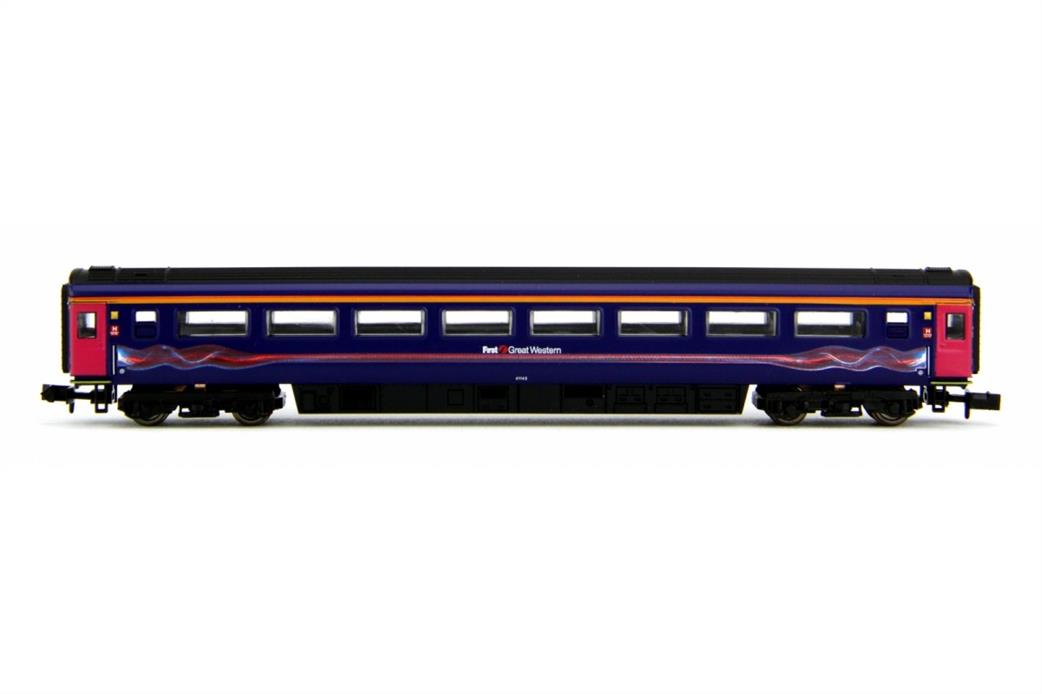 Dapol N 2P-005-322 First Great Western Mk.3 TFO First Class Coach 41145 FGW Purple Dynamic Lines Livery