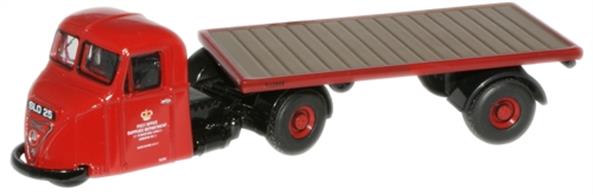 Oxford Diecast 1/76 Post Office Supplies Dept. Scammell Scarab Flatbed Trailer 76RAB007