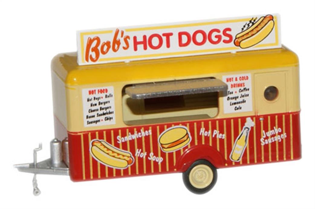 Oxford Diecast 1/76 76TR001 Bob's Hot Dogs Mobile Trailer