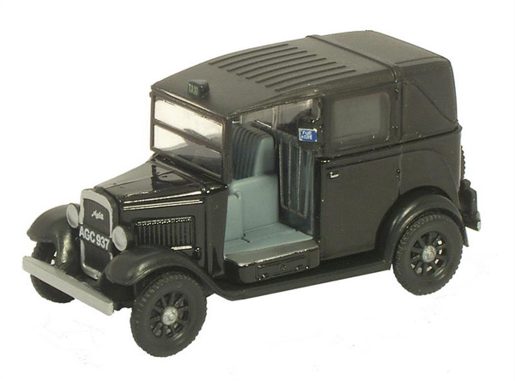 Oxford Diecast 1/148 NAT001 Black Austin Low Loader Taxi