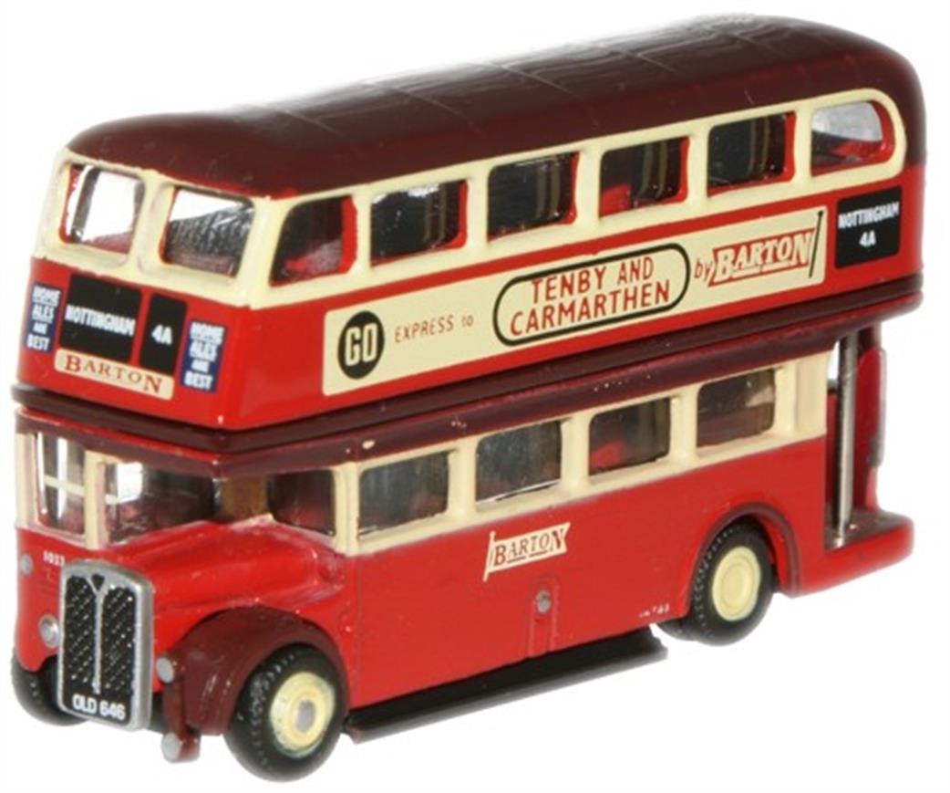 Oxford Diecast 1/148 NRTL003 Barton Transport RTL Bus