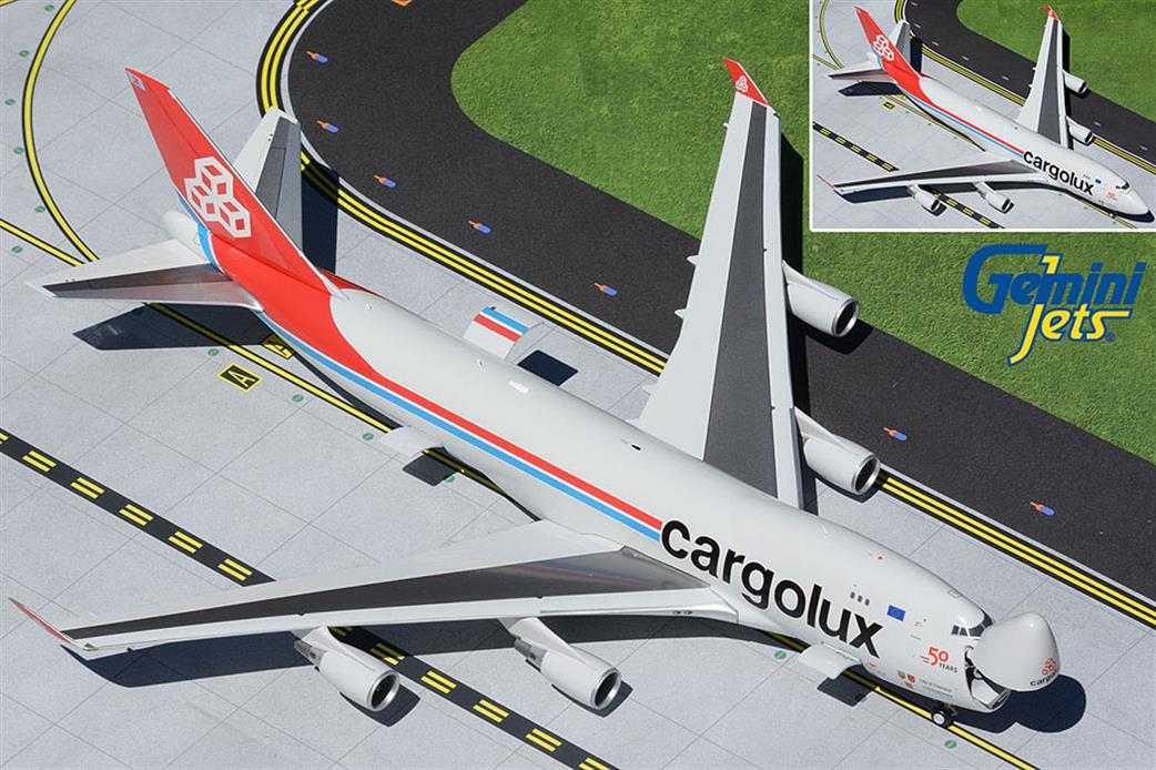 Gemini Jets 1/200 G2CLX933 Cargolux Boeing B747-400ERF LX-LXL Interactive Series Cargo Aircraft