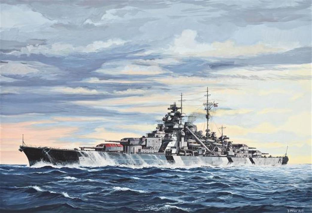 Revell 05098 German WW2 Battleship KMS Bismarck 1/700