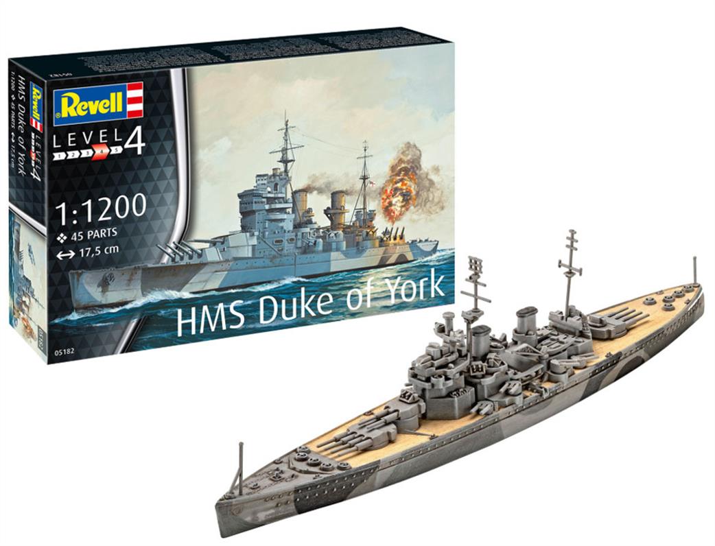 Revell 1/1200 05182 HMS Duke of York RN Battleship Kit