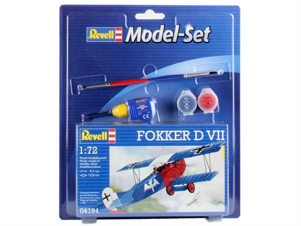 Revell 1/72 64194 Fokker D VII Model Set